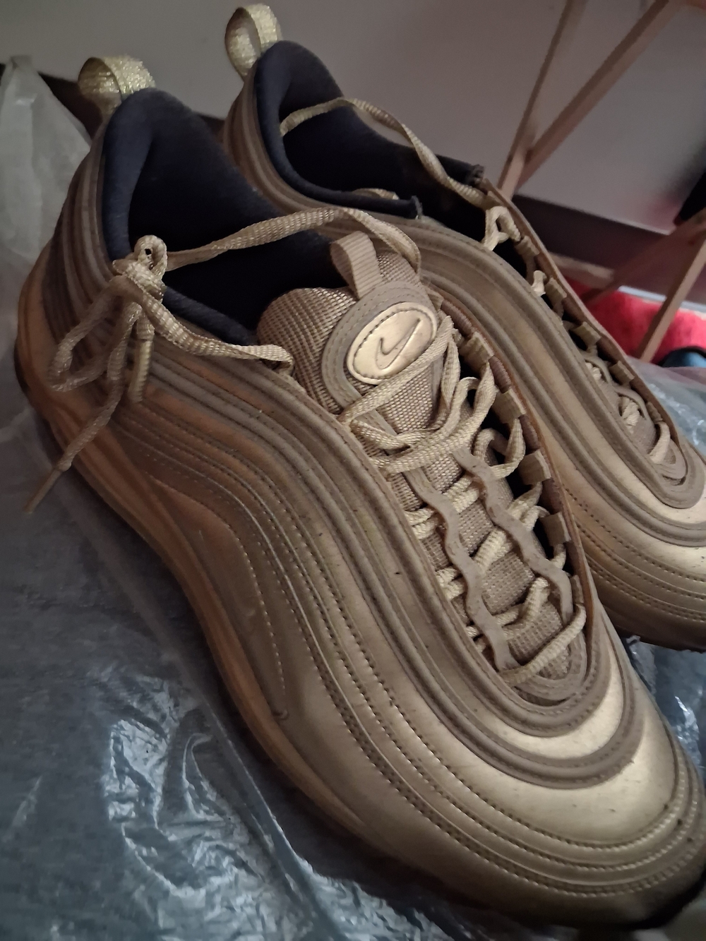 Nike Gold-tone Men's Air Max 97 Sneakers
